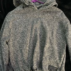 PINK adjustable grey hoodie